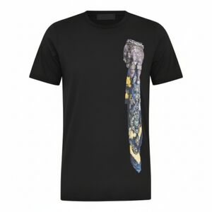 Streetwear Brand RH45 Men's Black Saxon Crew Neck T-Shirt LS12-I Size XXL BNWT